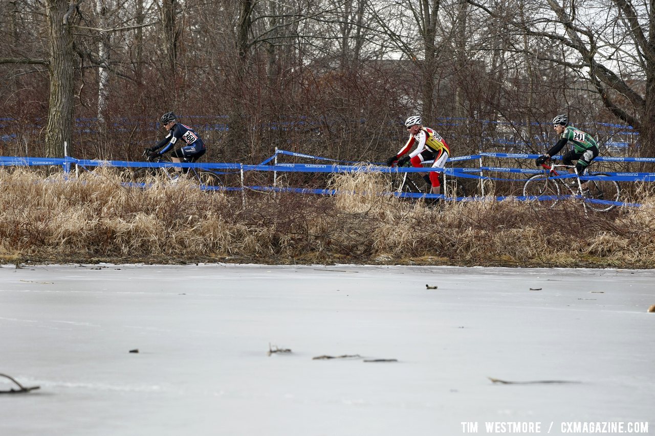 Days Ago The Entire Course Was Covered in Ice Like This Pond © Cyclocross Magazine